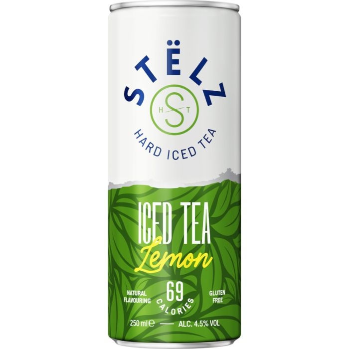 Stëlz Hard Iced Tea Lemon, blikje 25cl. 4,5%