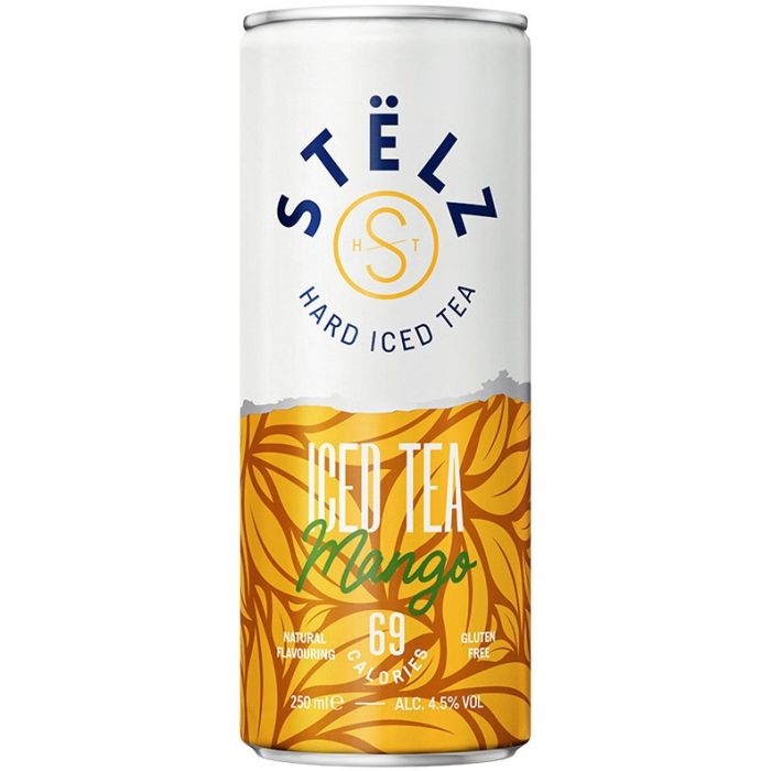 Stëlz Hard Iced Tea Mango, blikje 25cl. 4,5%