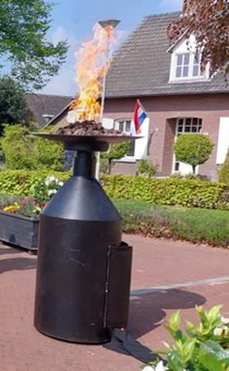 Vuurschaal verrijdbaar