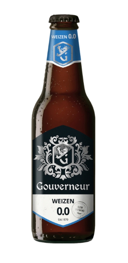 Gouverneur Weizen 0%, flesje 30 cl.