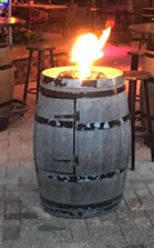 Vuurregenton verrijdbaar