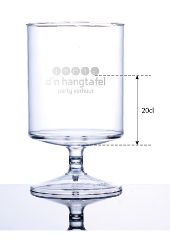 Herbruikbaar Plastic PS Mes Transparant 18cm (50 stuks